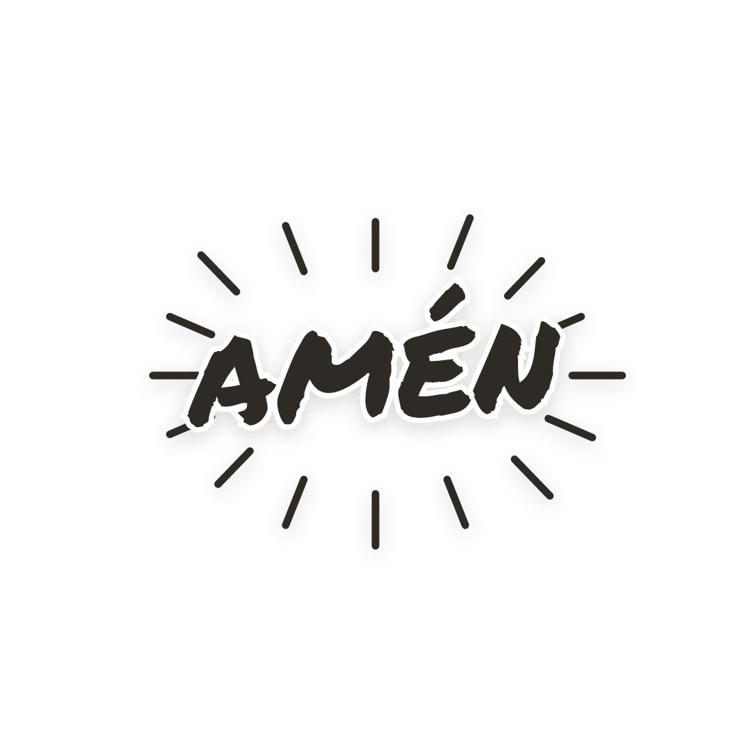 Sticker: amén