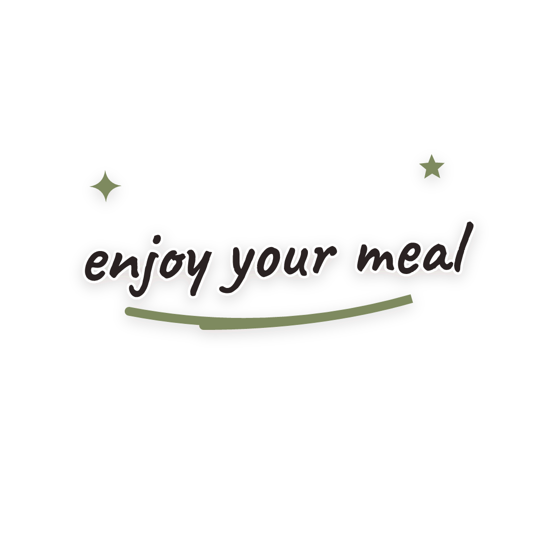 Sticker: enjoy your meal