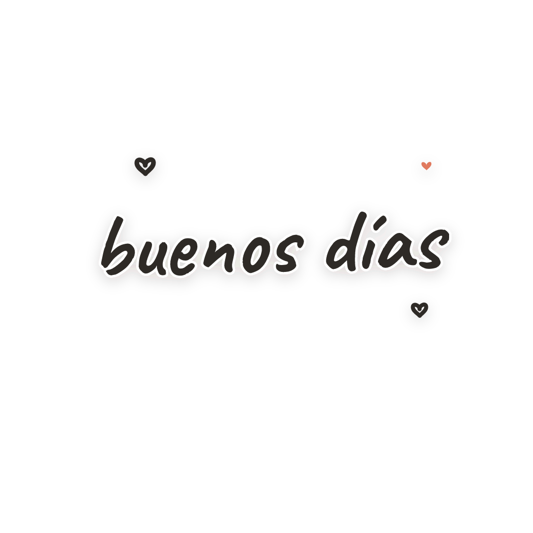 Sticker: buenos días