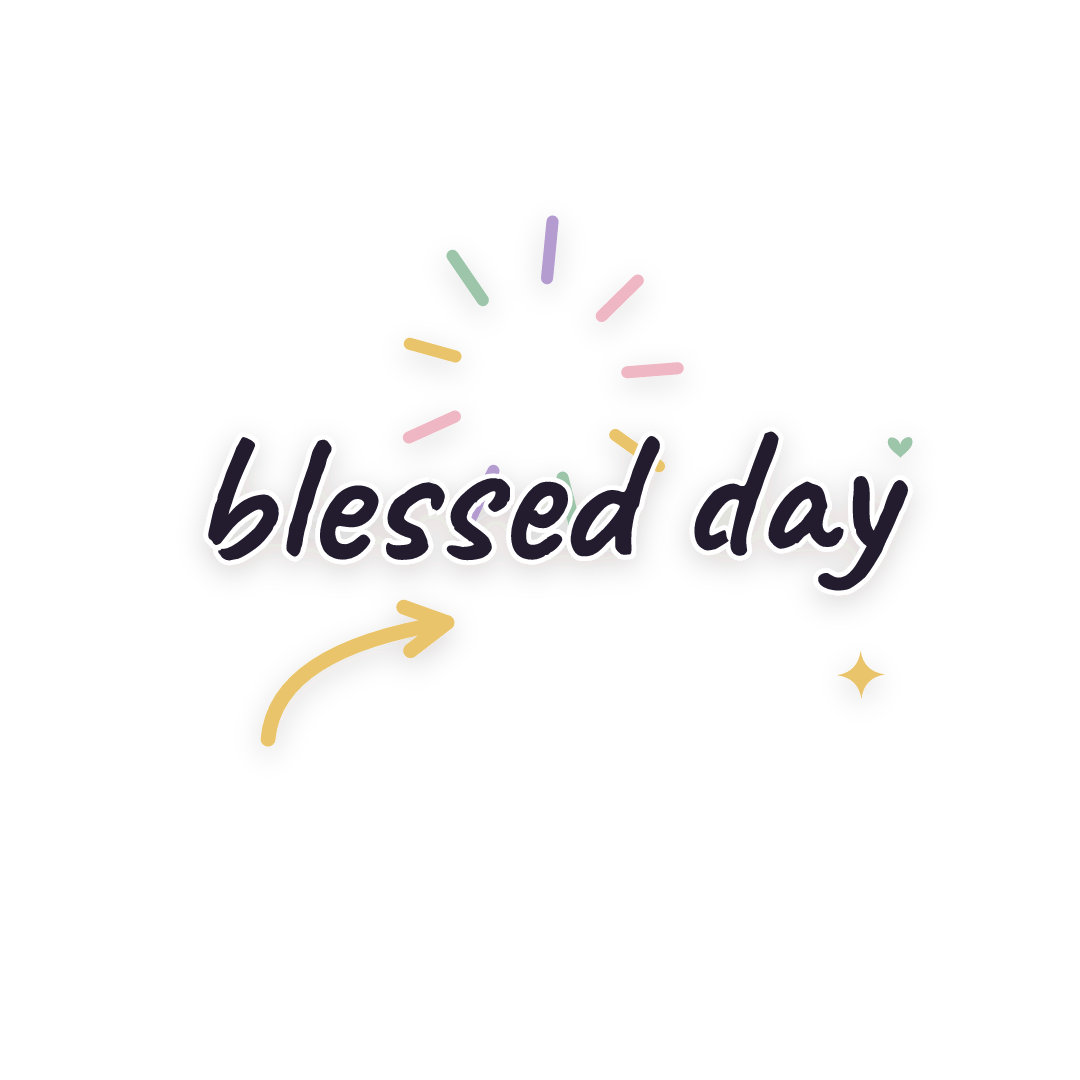 Sticker: blessed day