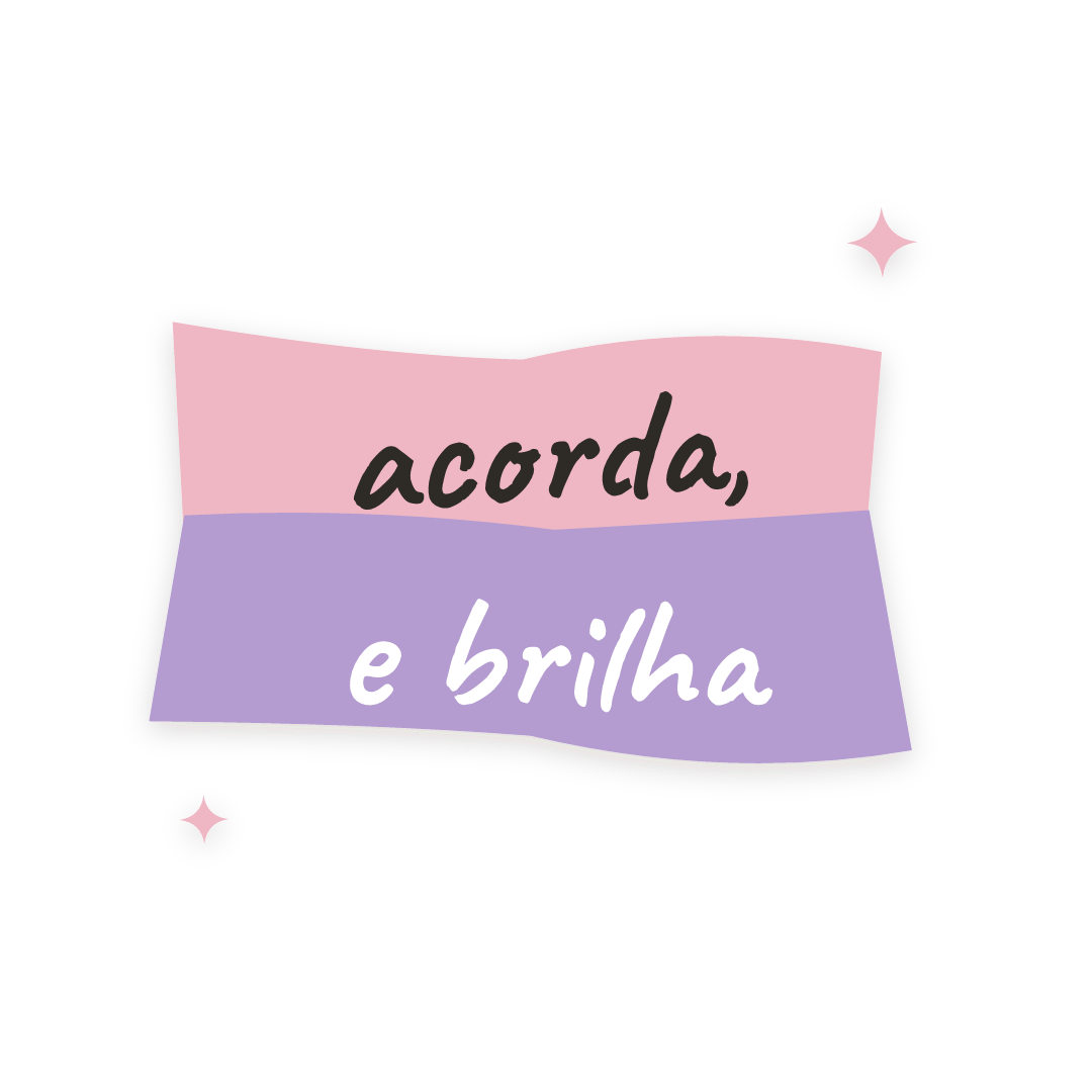 Sticker: acorda, e brilha