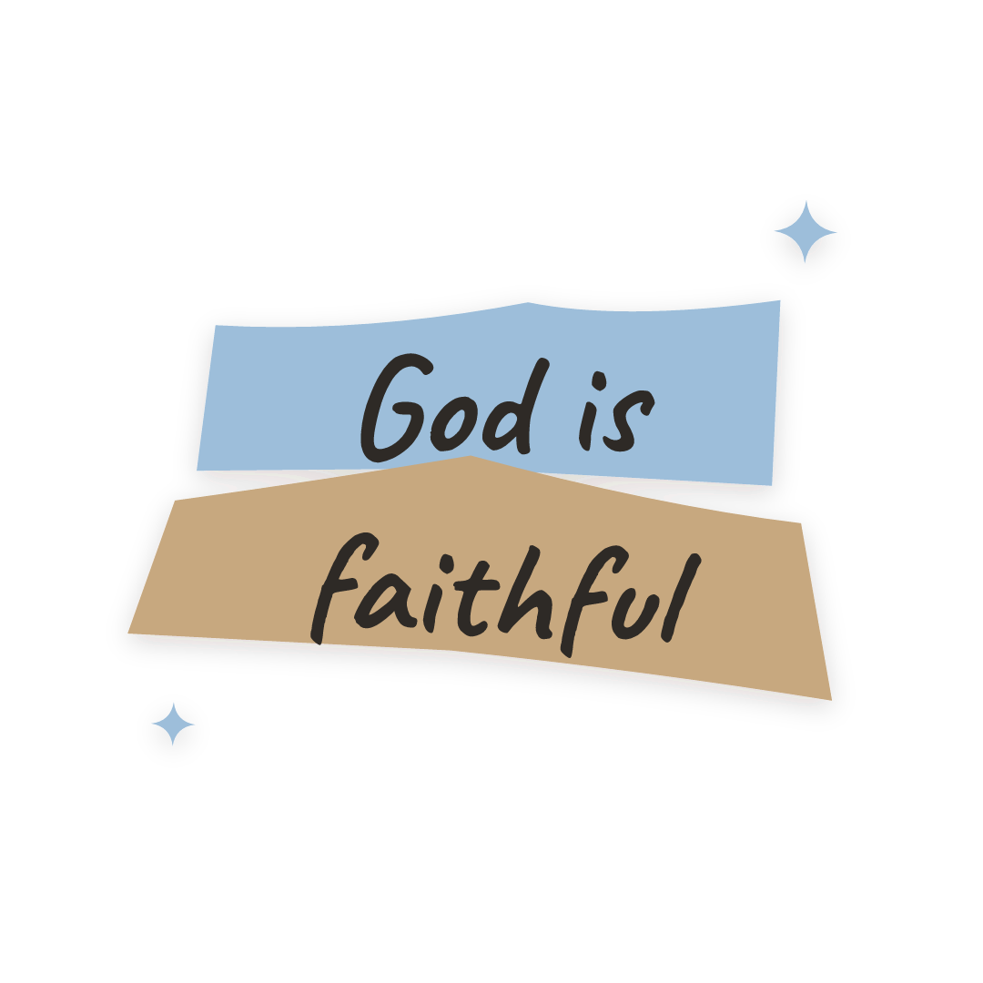 Sticker: God is faithful