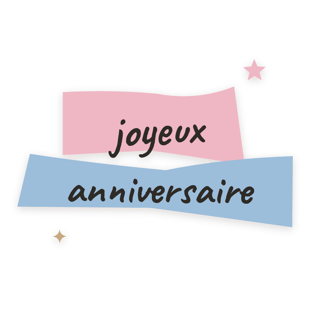 Sticker: joyeux anniversaire