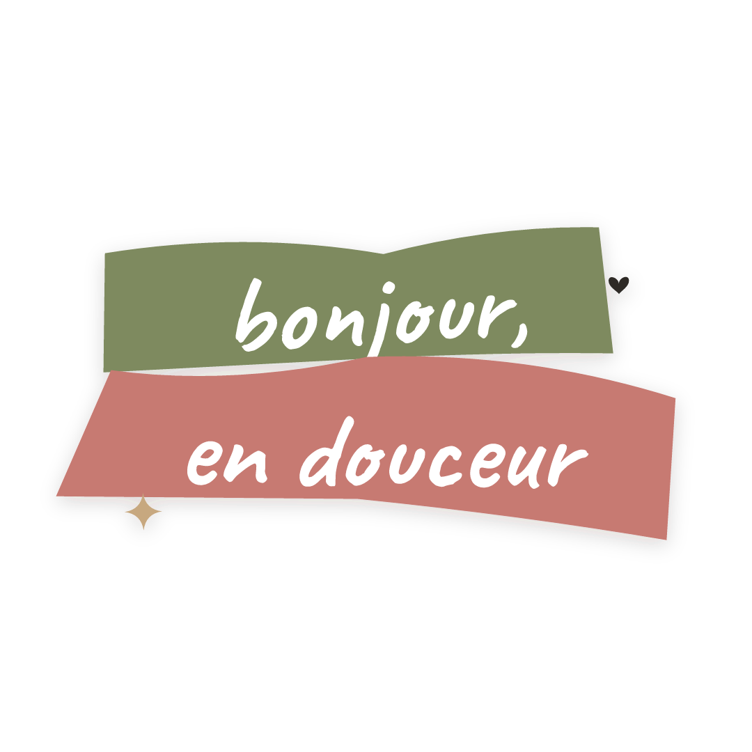 Sticker: bonjour, en douceur
