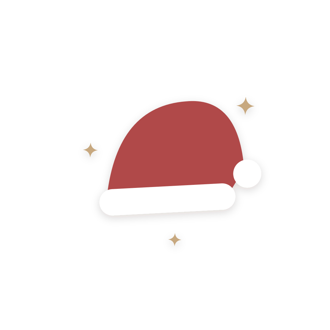 Sticker: santa hat