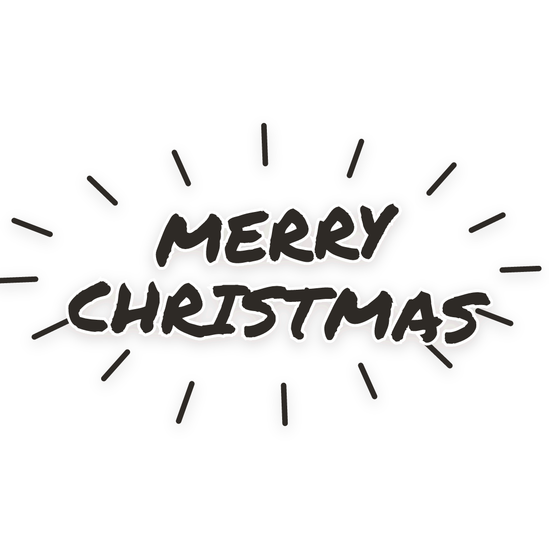 Sticker: merry christmas