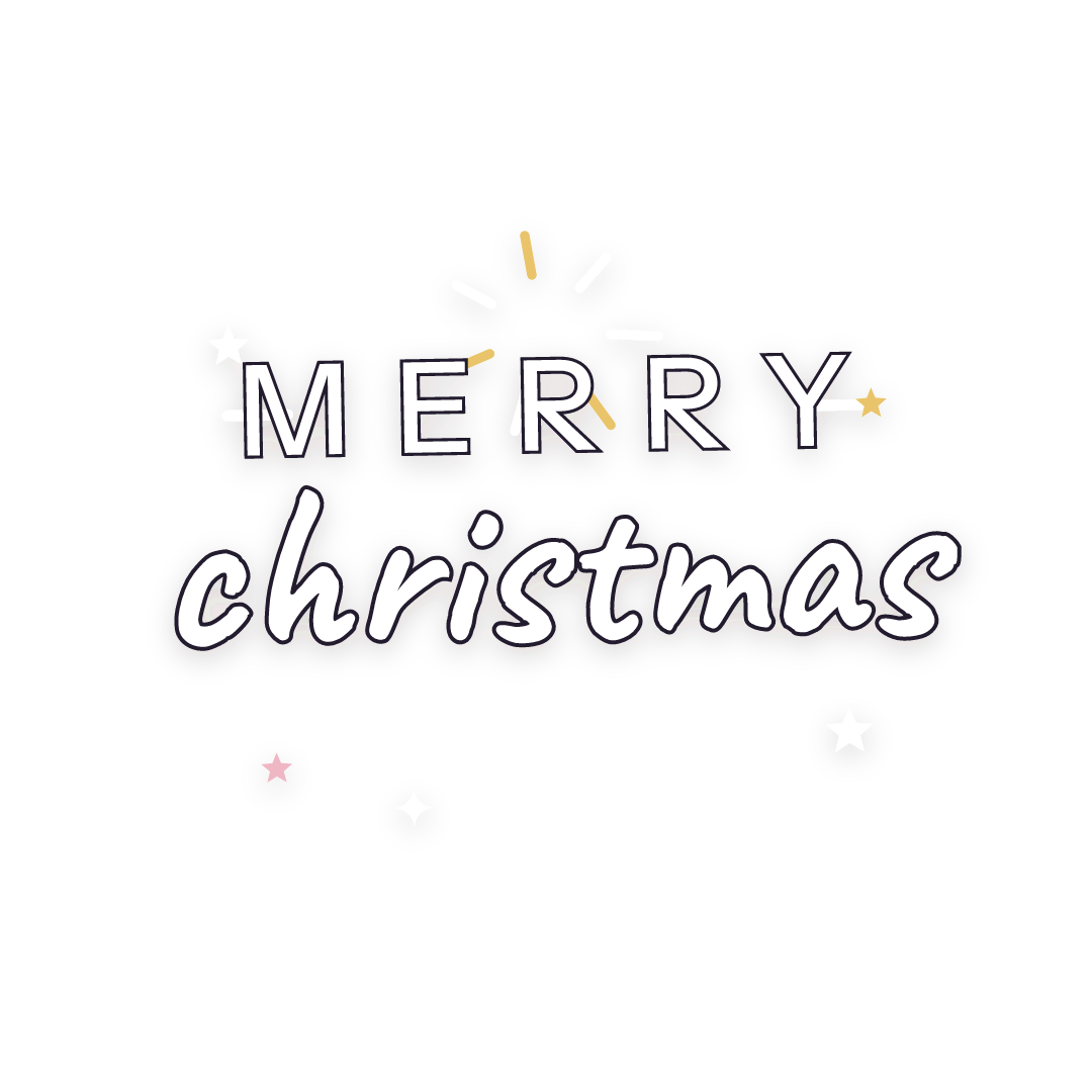 Sticker: merry christmas