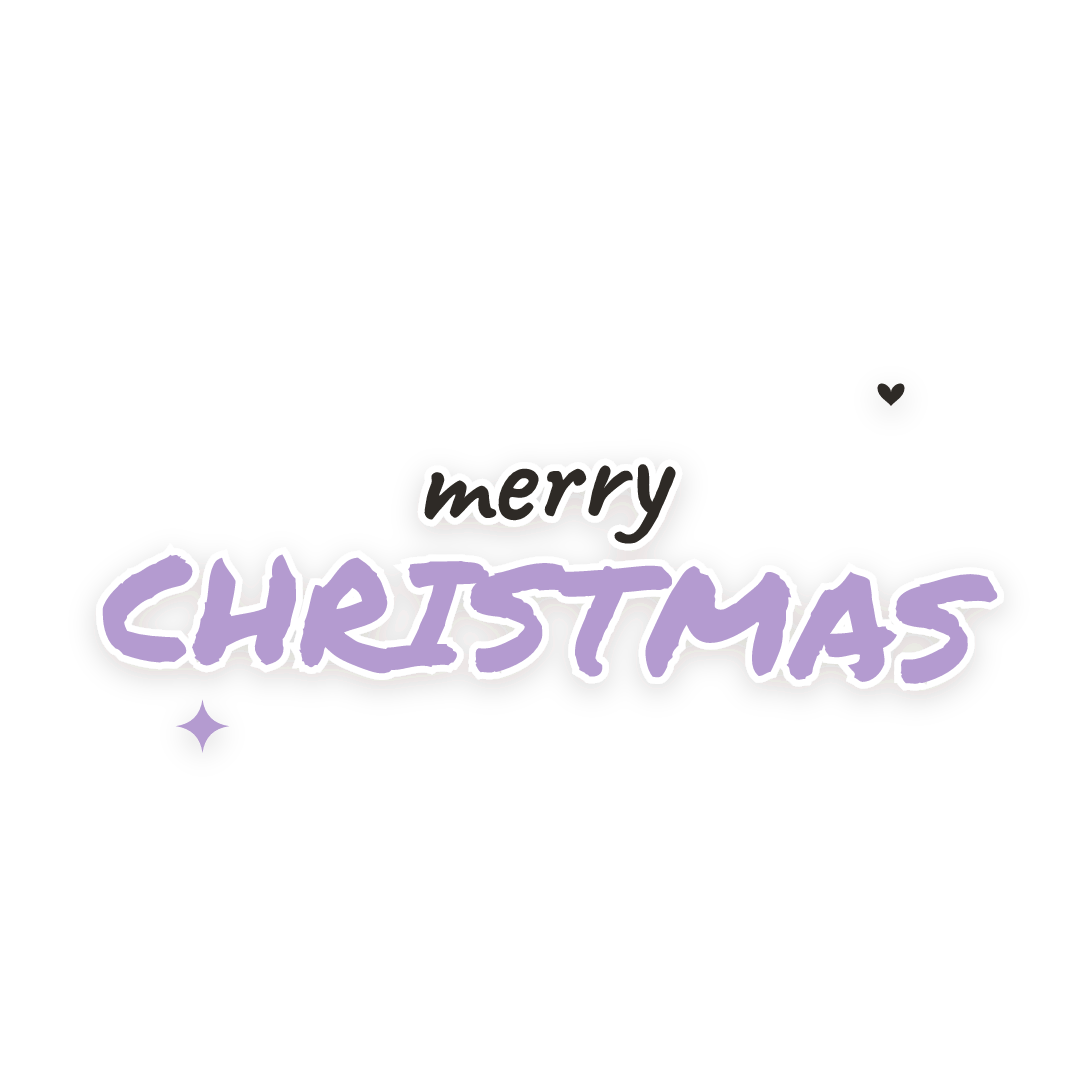 Sticker: merry christmas