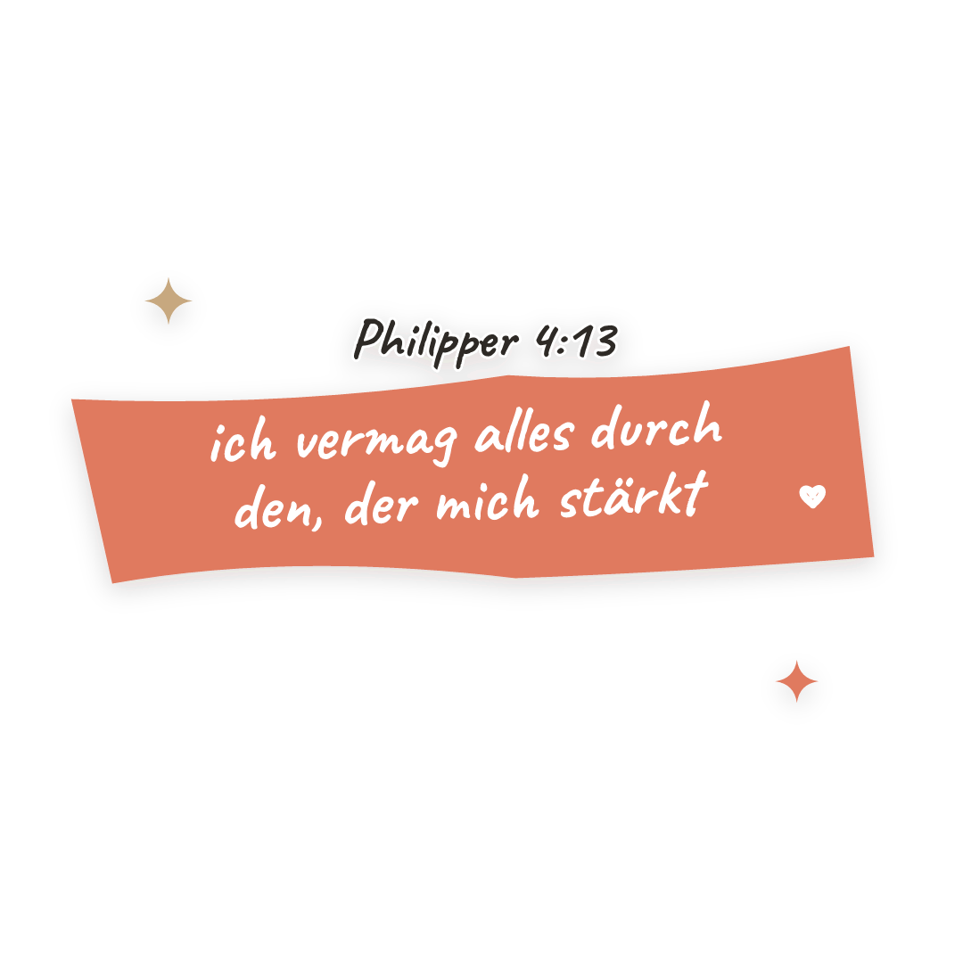 Sticker: Philipper 4:13 ich vermag alles durch den, der mich stärkt
