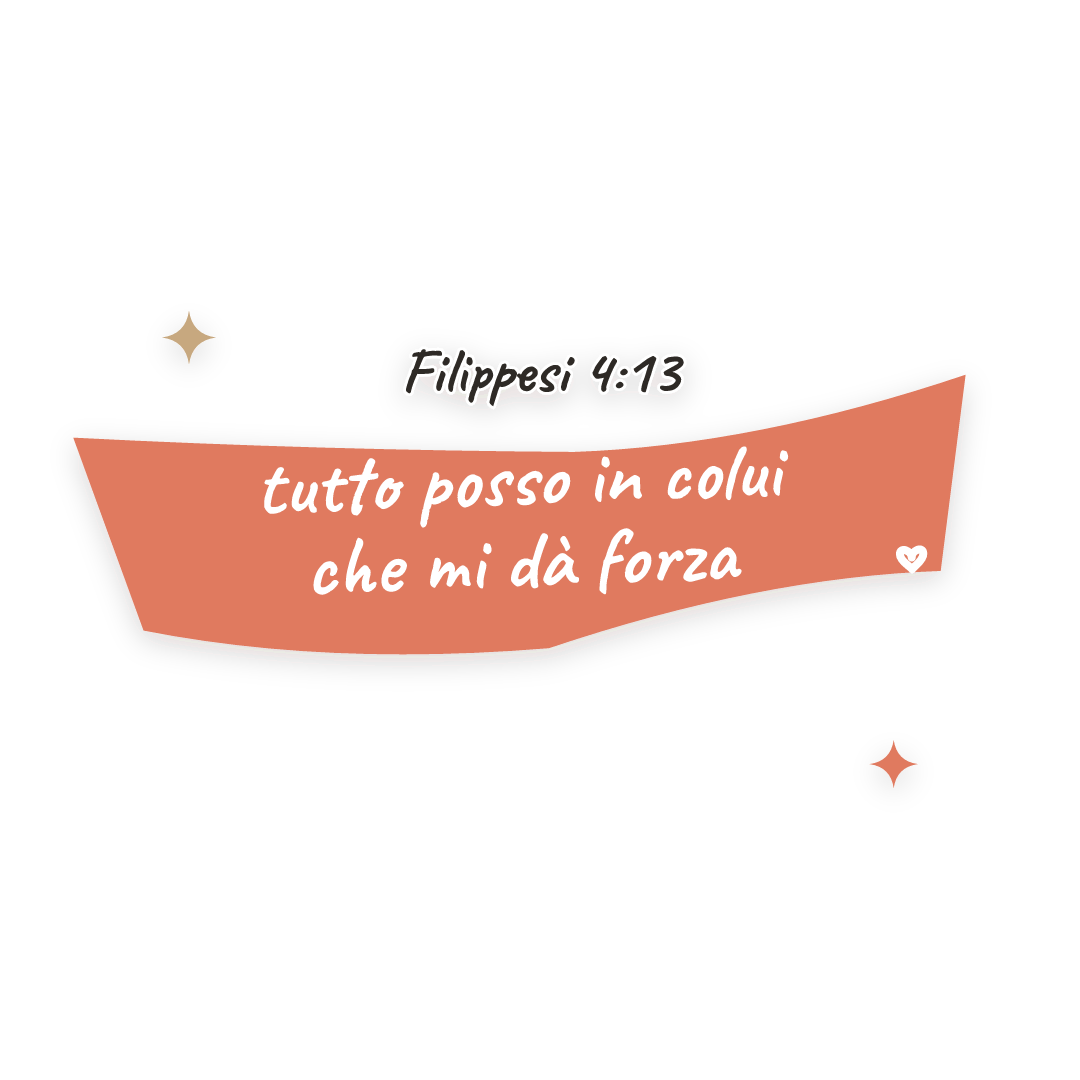 Sticker: Filippesi 4:13 tutto posso in colui che mi dà forza