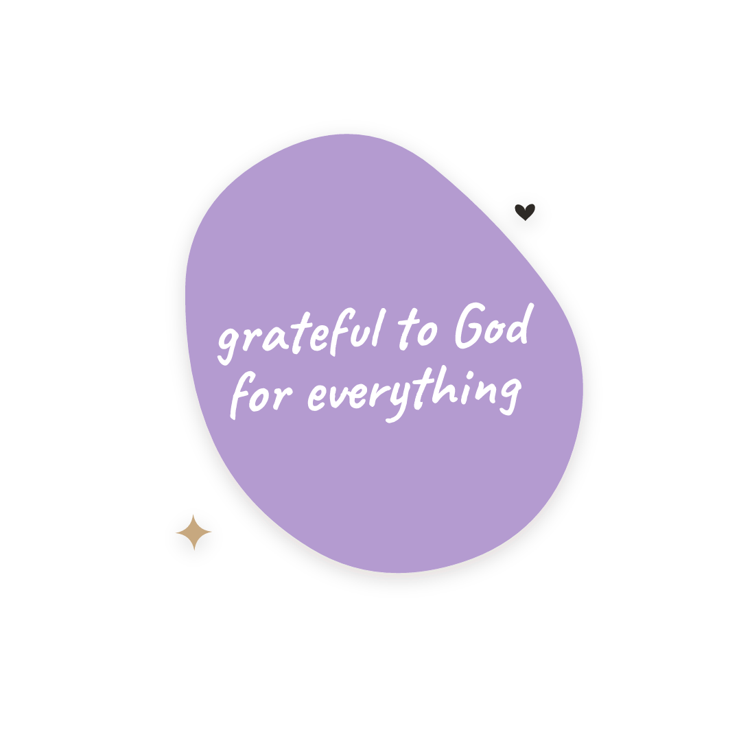 Sticker: grateful to God for everything