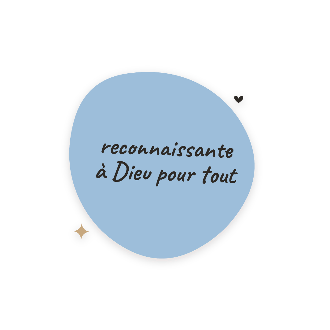 Sticker: reconnaissante à Dieu pour tout