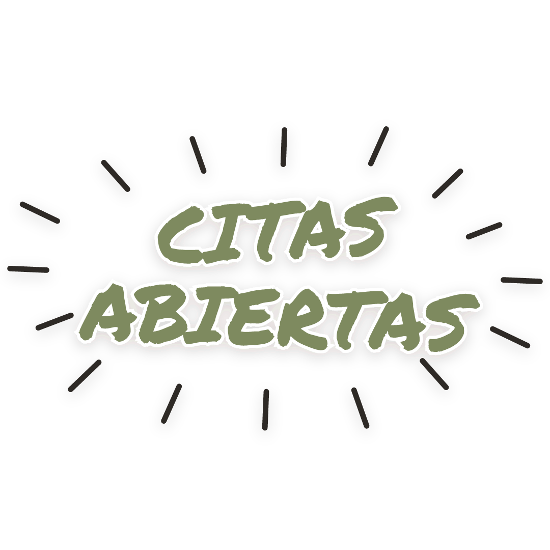 Sticker: citas abiertas