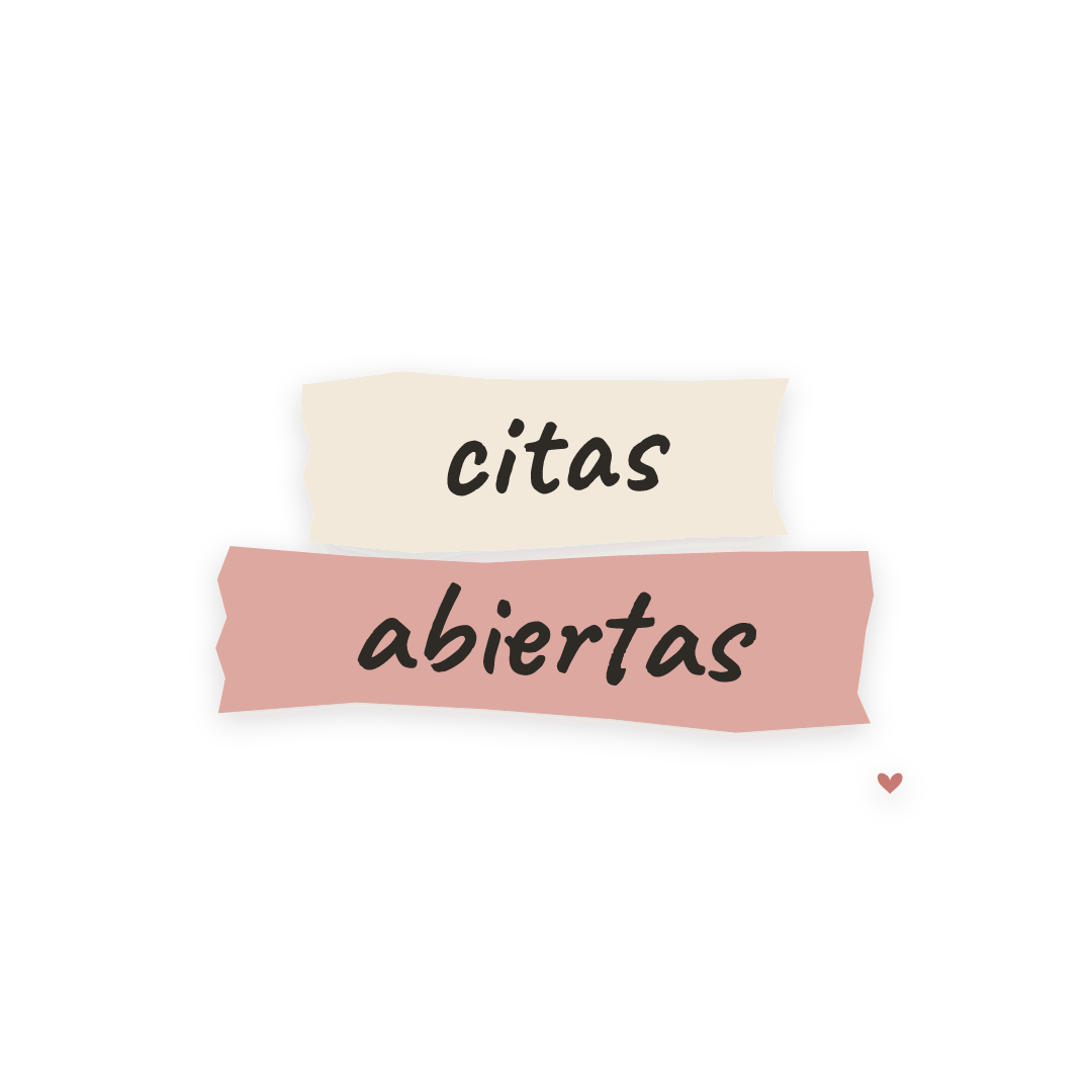 Sticker: citas abiertas