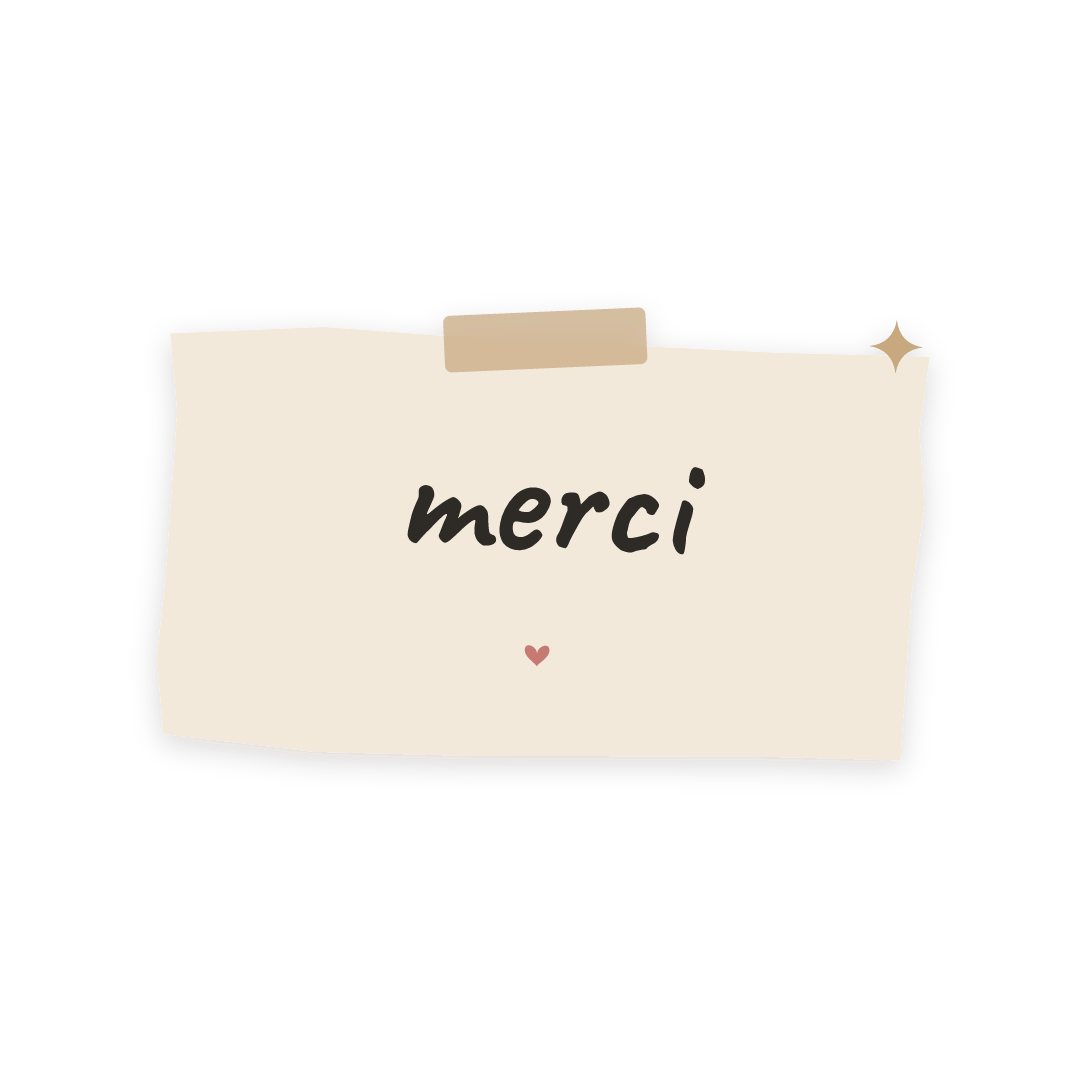 Sticker: merci