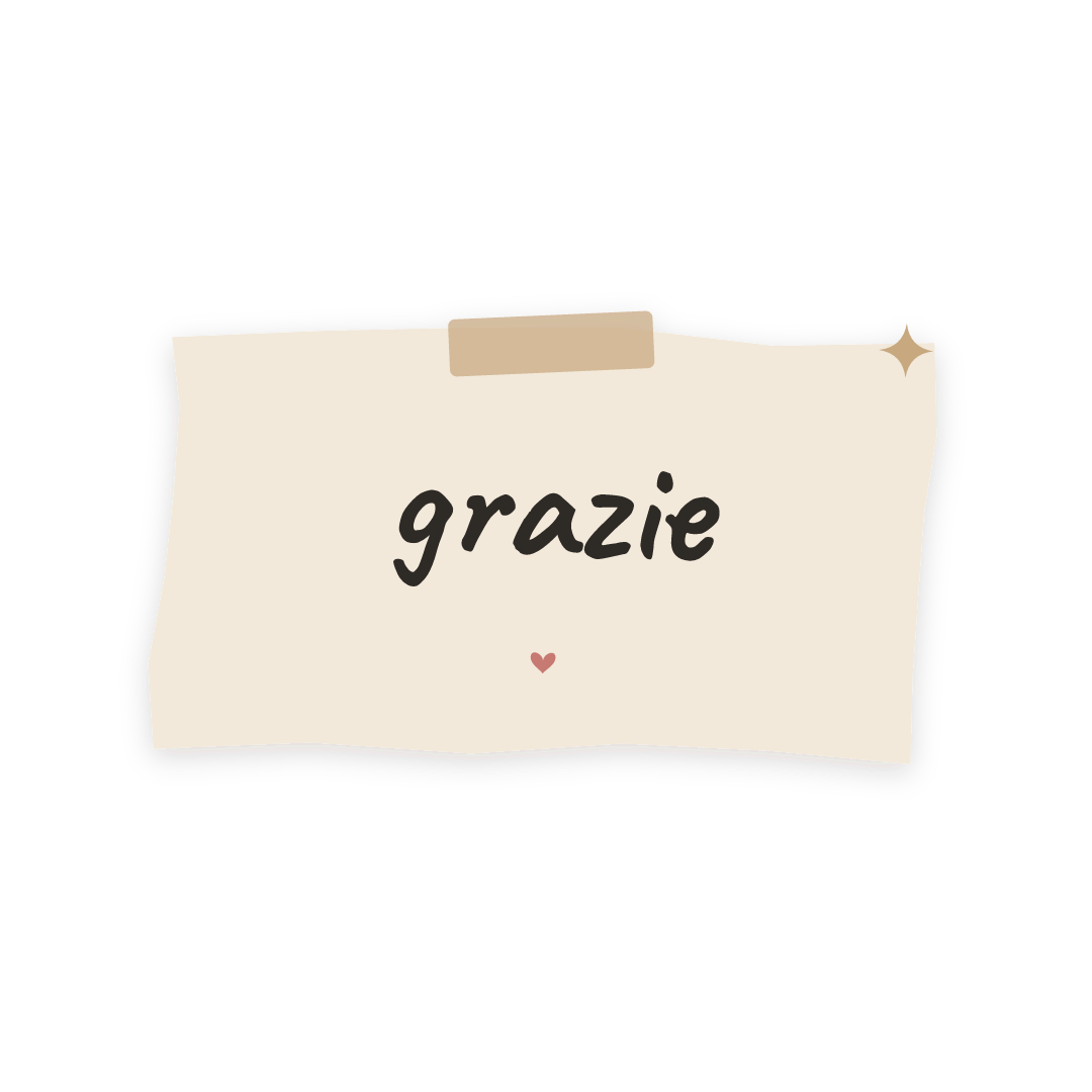 Sticker: grazie