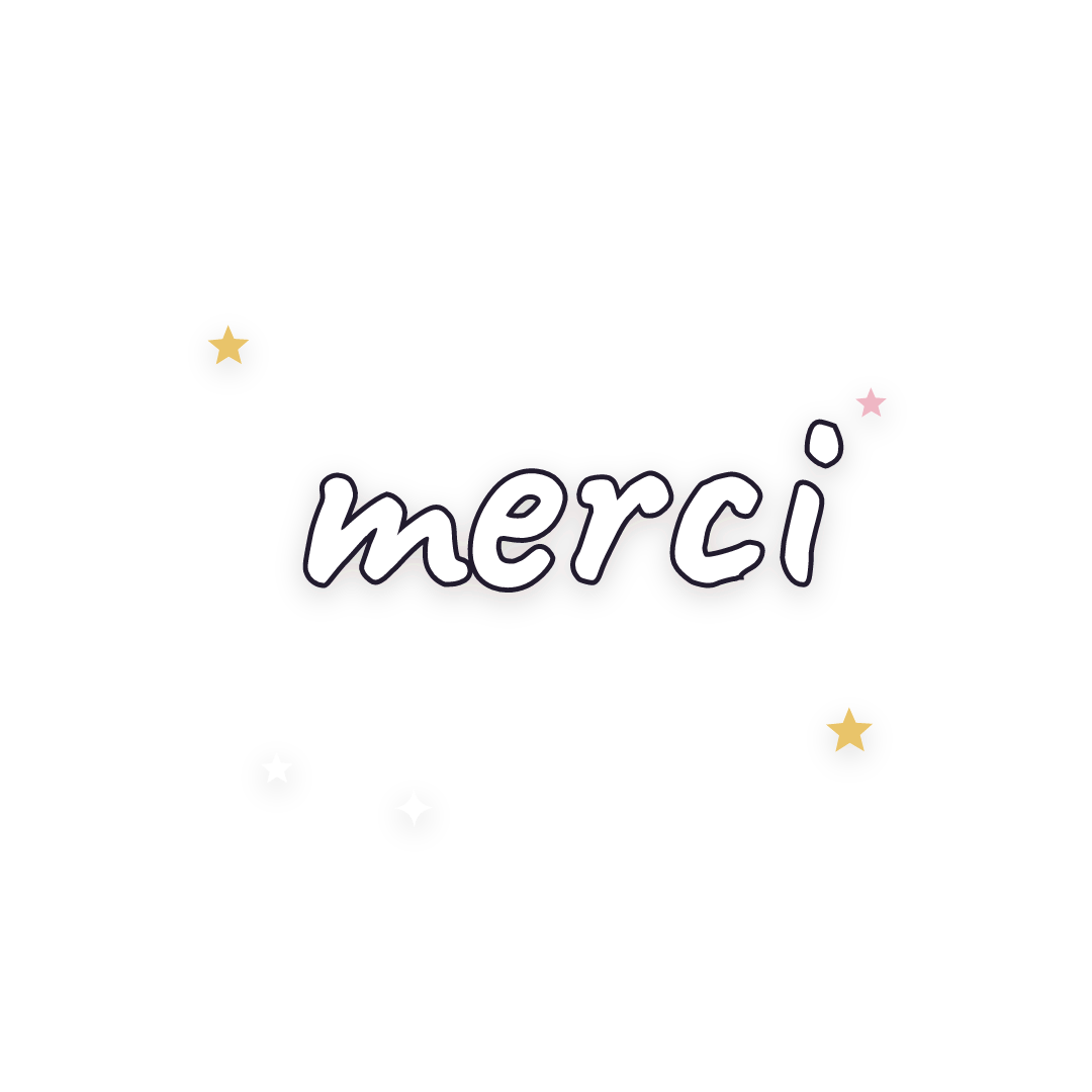 Sticker: merci