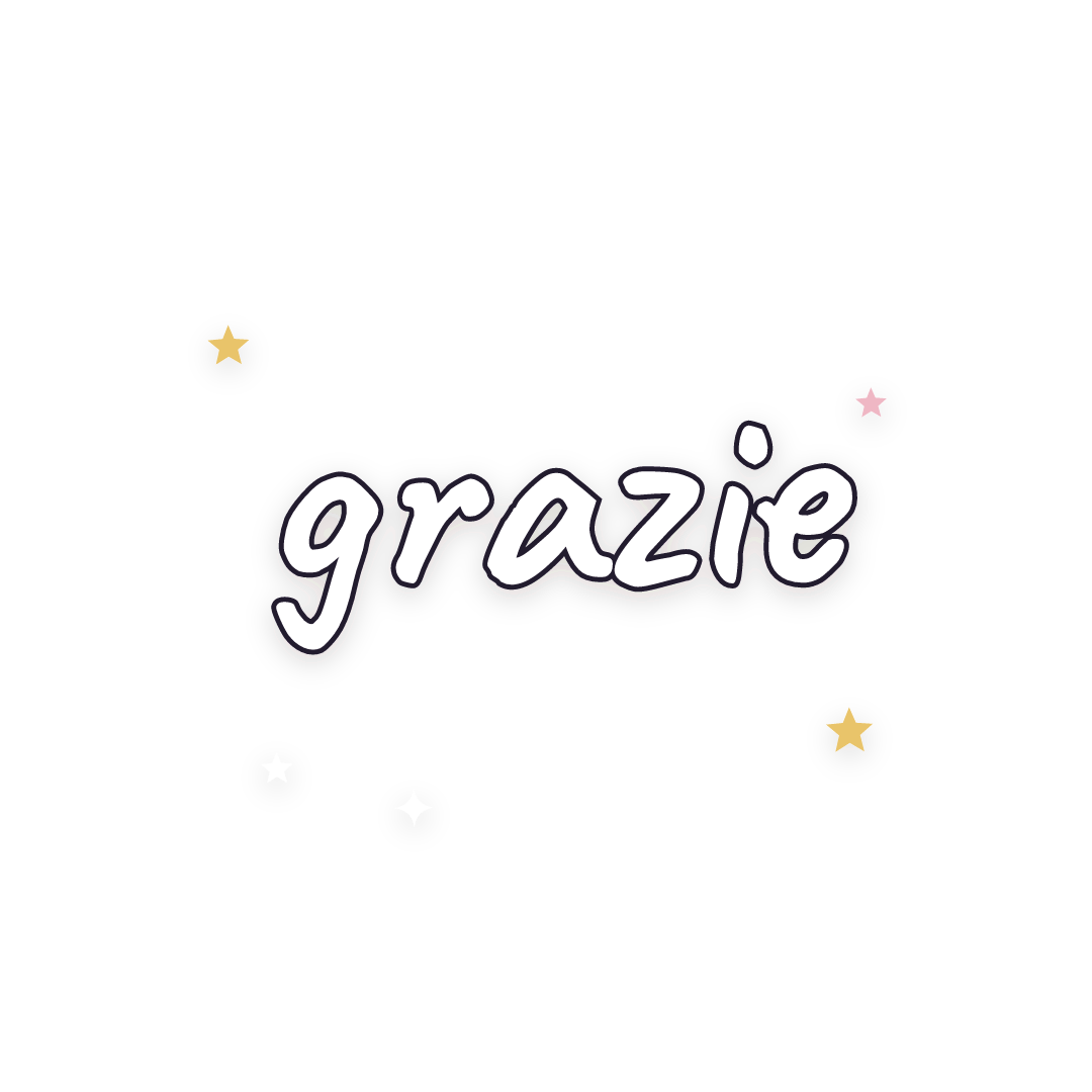 Sticker: grazie