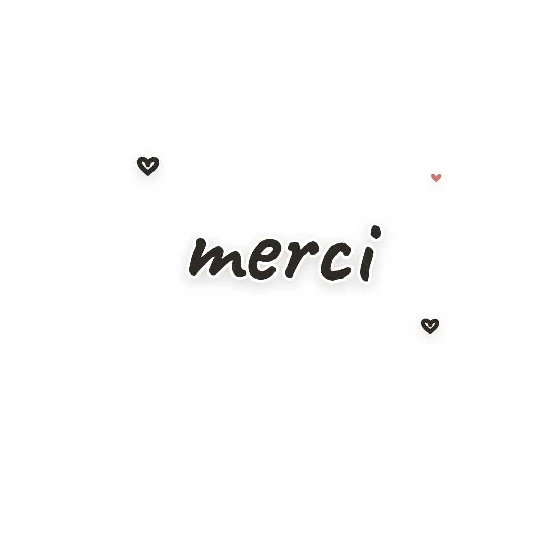 Sticker: merci