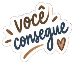 Sticker: você consegue