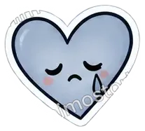 Sticker: Coração triste