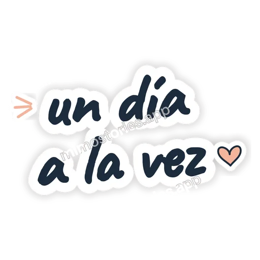 Sticker: un día a la vez