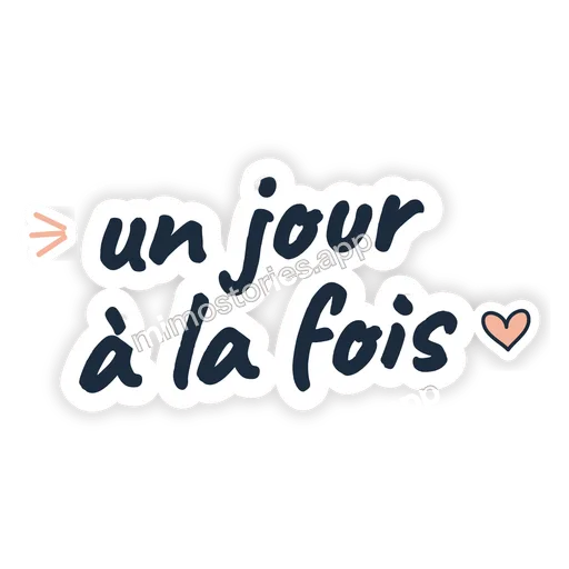 Sticker: un jour à la fois