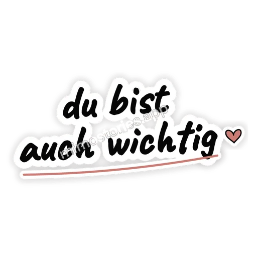 Sticker: du bist auch wichtig