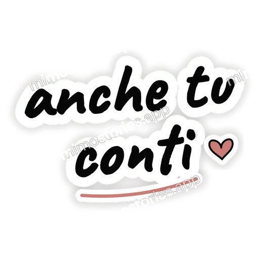 Sticker: anche tu conti