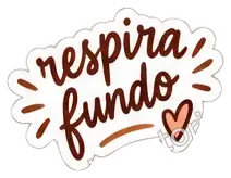 Sticker: respira fundo