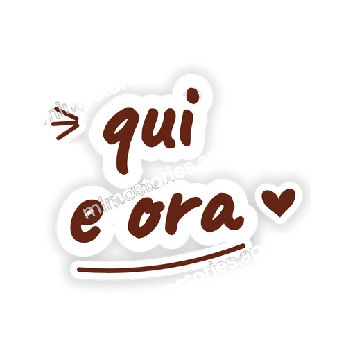 Sticker: qui e ora