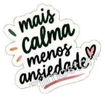 Sticker: mais calma menos ansiedade