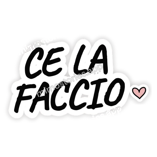 Sticker: ce la faccio