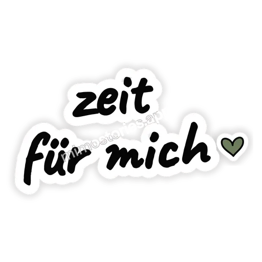 Sticker: zeit für mich