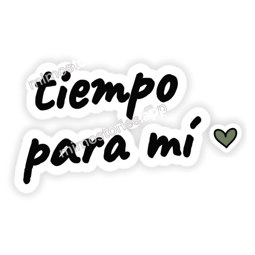 Sticker: tiempo para mí