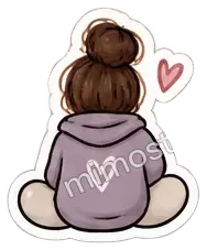 Sticker: Menina de costas