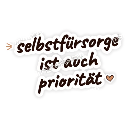 Sticker: selbstfürsorge ist auch priorität