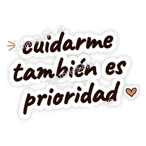 Sticker: cuidarme también es prioridad