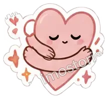 Sticker: Umarmtes Herz