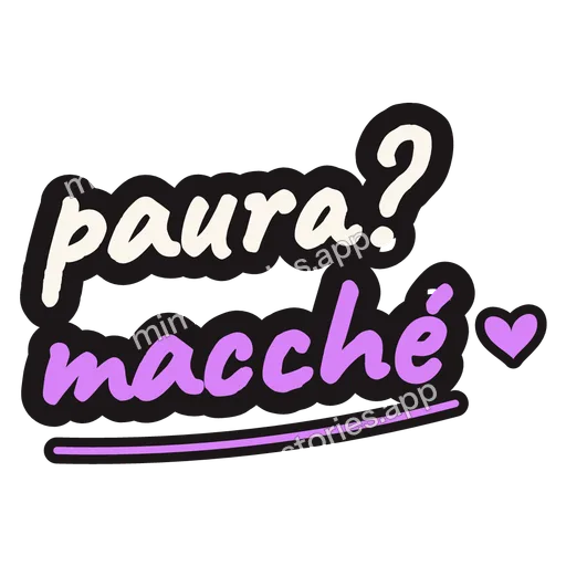 Sticker: paura? macché