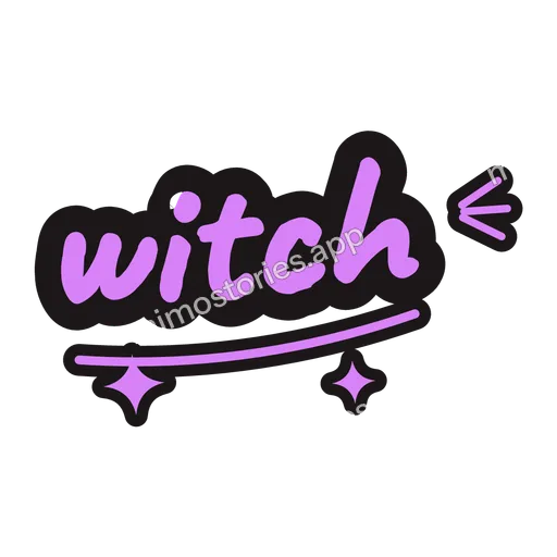 Sticker: witch