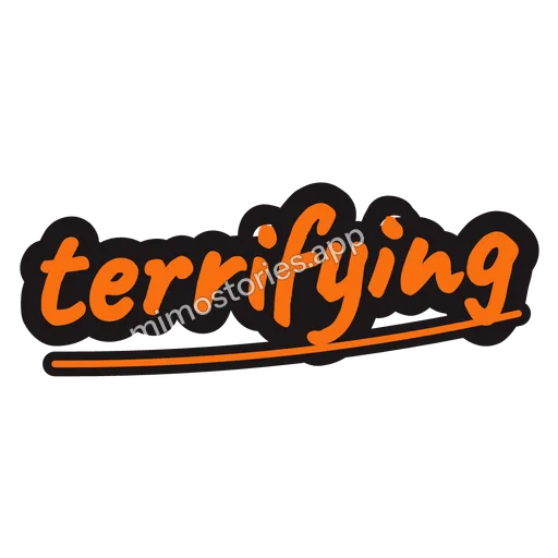 Sticker: terrifying