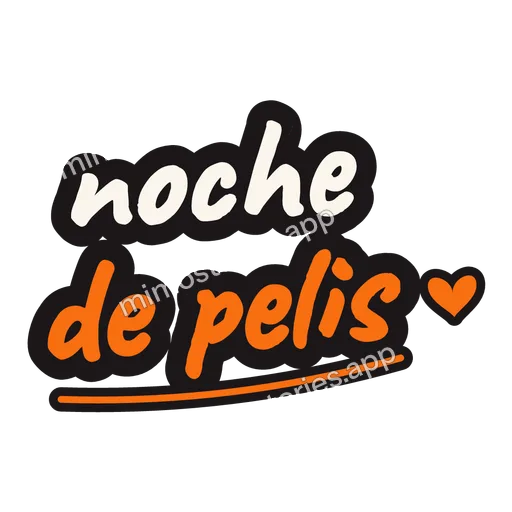 Sticker: noche de pelis