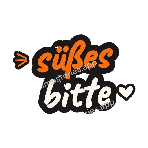 Sticker: süßes bitte
