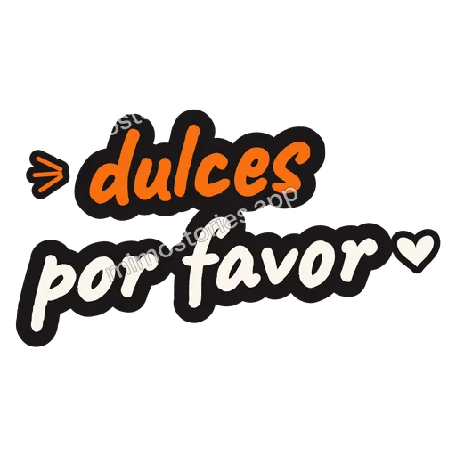 Sticker: dulces por favor