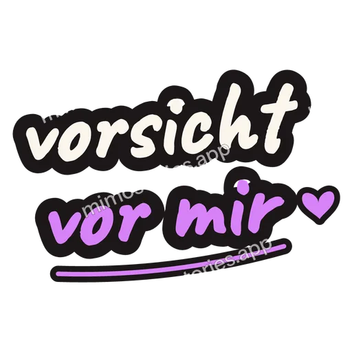 Sticker: vorsicht vor mir