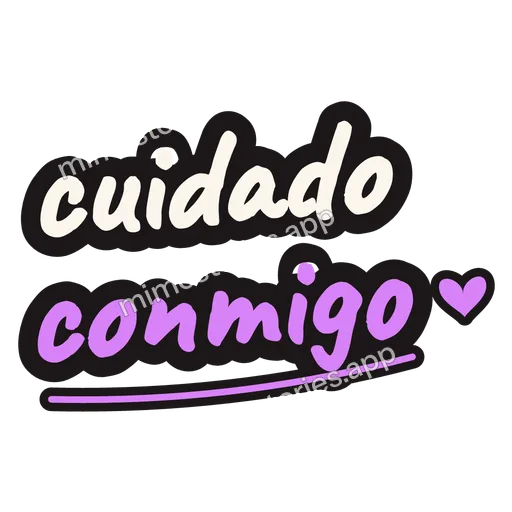 Sticker: cuidado conmigo