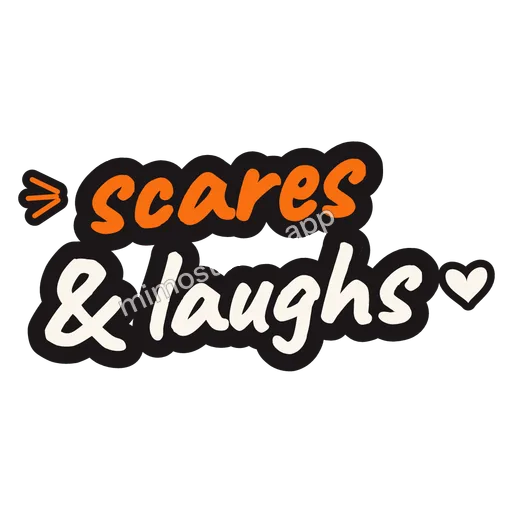 Sticker: scares & laughs