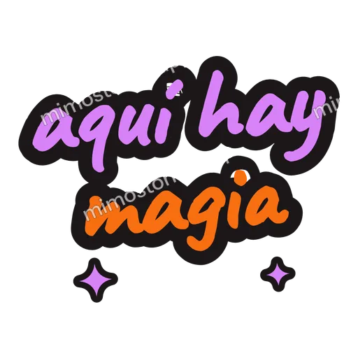 Sticker: aquí hay magia
