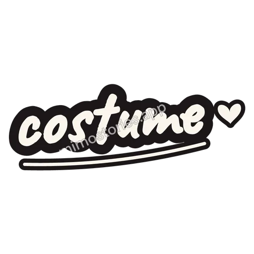 Sticker: costume